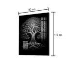 Quadro Decorativo Vinil Com Vidro Arvore Brilhante 110x80 Col
