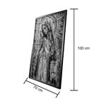 Quadro Decorativo Vinil Com Vidro Mae De Jesus Maria 100x70 C