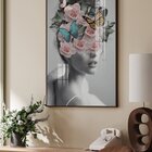 Quadro Decorativo Vinil Com Vidro Pensamentos Aleatórios 90x6