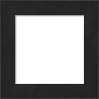 Quadro Decorativo Vinil Moldura Grafite - Branco - 30x30