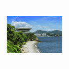 Quadro Decorativo Vinil Niteroi Praia I1701-15 - Preto - 30x45