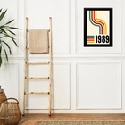 Quadro Decorativo Vintage - Ano 1989 33x24cm - Com Vidro Mold