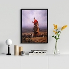 Quadro Decorativo Vintage Caçada Inglesa 24x18cm Moldura:made