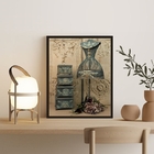 Quadro Decorativo Vintage Moda Fotografia Manequim 33x24cm Mo