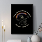 Quadro Decorativo Viva Como Se Fosse Morrer 33x24cm Moldura B