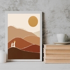 Quadro Decorativo Você Nunca Anda Sozinho 24x18cm Moldura:mad