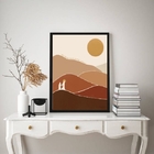 Quadro Decorativo Você Nunca Anda Sozinho 45x34cm - Com Vidro