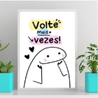 Quadro Decorativo Volte Sempre 24x18cm - Com Vidro Moldura:ma