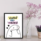 Quadro Decorativo Volte Sempre 45x34cm - Com Vidro Moldura:ma