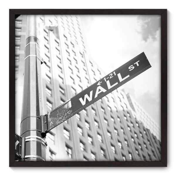 Quadro Decorativo - Wall Street - 70cm X 70cm - 070qnmdp