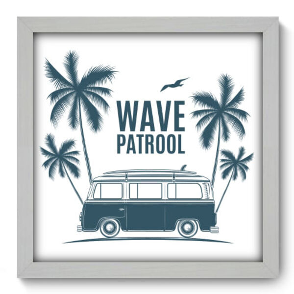 Quadro Decorativo - Wave Patrol - 33cm X 33cm - 217qddb