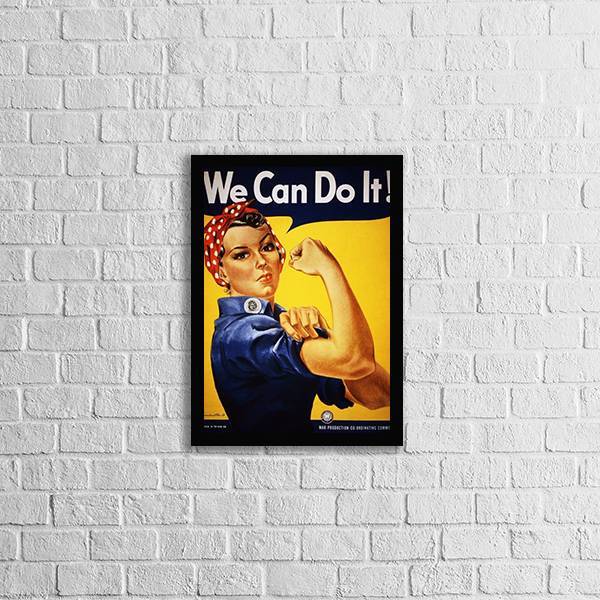 Quadro Decorativo We Can Do It 45x34cm A3 (45 X 34)
