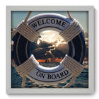 Quadro Decorativo - Welcome On Board - 33cm X 33cm - 048qdkb