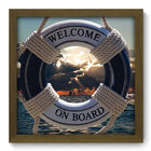 Quadro Decorativo - Welcome On Board - 33cm X 33cm - 048qdkm