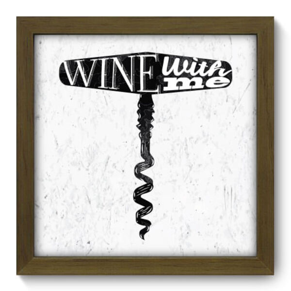 Quadro Decorativo - Wine - 22cm X 22cm - 060qdcm