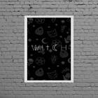 Quadro Decorativo Witch 24x18cm Moldura:madeira Preta