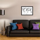 Quadro Decorativo Worldwide Linedrawing