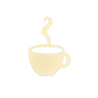 Quadro Decorativo Xícara Em Mdf Branco