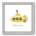 Quadro Decorativo - Yellow Submarine - 33cm X 33cm - 034qdgb