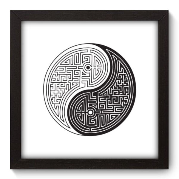 Quadro Decorativo - Yin Yang - 22cm X 22cm - 082qndap