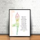 Quadro Decorativo Yoga Frase Gandhi 33x24cm - Com Vidro Moldu