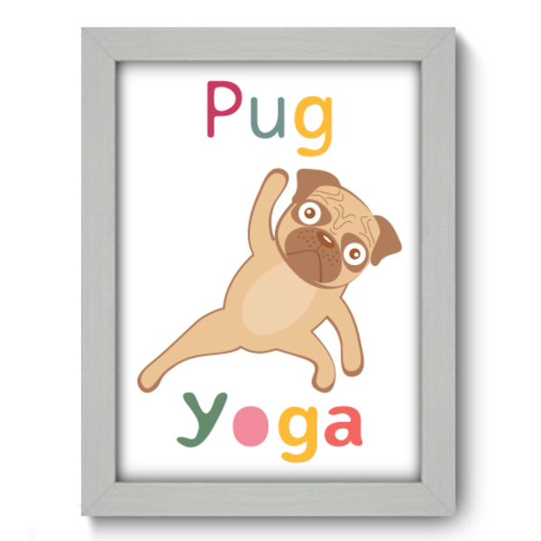 Quadro Decorativo Yoga Pug 19cm X 25cm 055qdsb Leroy Merlin