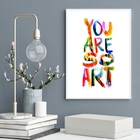 Quadro Decorativo You Are So Art 33x24cm - Com Vidro Moldura:
