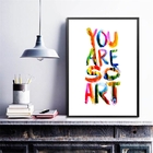 Quadro Decorativo You Are So Art 33x24cm - Com Vidro Moldura: