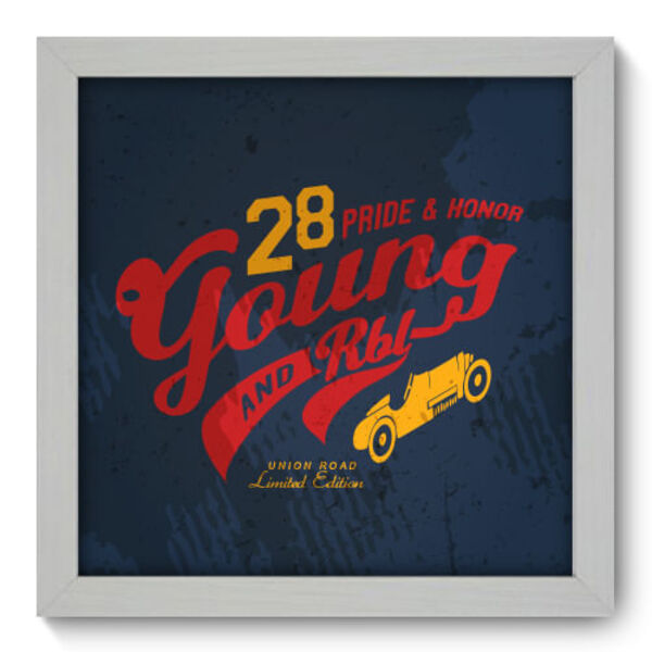 Quadro Decorativo - Young - 22cm X 22cm - 035qdvb