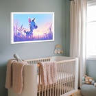 Quadro Decorativo Zebra Baby  - 50x70cm Moldura Preta