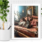 Quadro Decorativo Zebrinha Pet Unicórnio 33x24cm - Com Vidro