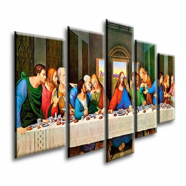 Quadro Decorativos Mosaico Santa Ceia Sala Escritorio Grande