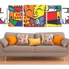 Quadro Decorativos Para Decoração O Abraço Romero Britto