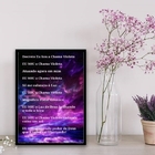 Quadro Decreto Eu Sou A Chama Violeta 24x18cm Moldura:madeira