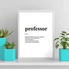 Quadro Definição Professor 45x34cm Moldura:madeira Preta