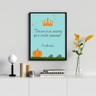 Quadro Deixe Sua Marca Por Onde passar 33x24cm - Com Vidro Mo