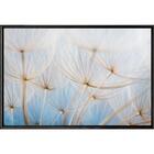 Quadro Dente De Leão Azul Verso 90x60 - Casa Da Moldura