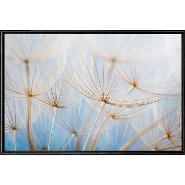 Quadro Dente De Leão Azul Verso 90x60 - Casa Da Moldura