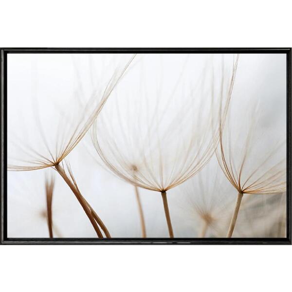 Quadro Dente De Leão Cinza 90x60 - Casa Da Moldura