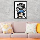 Quadro Deus Ajuda Quem Cedo Madruga 45x34cm - Com Vidro Moldu