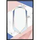 Quadro Diamante Abstrato 90x60cm - Casa Da Moldura