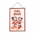 Quadro Disney Mickey E Minnie Feliz Natal 40x25x3cm 1595081
