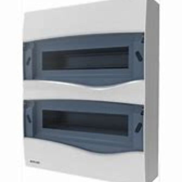 Quadro Distribuicao Plastico De Sobrepor 24 Disj. Din Tampa F