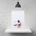 Quadro Divertido Cozinha Darth 24x18cm Moldura:madeira Preta