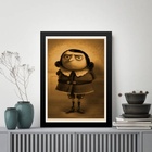 Quadro Divertido Gru - Mãe 24x18cm Moldura Preta