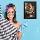 Quadro Divertido Para Banheiro Cocker Spaniel 33x24cm Moldura