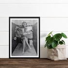 Quadro Divertido Para Banheiro - Marilyn Monroe 24x18cm - Com