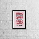 Quadro Do Outro Lado Do Medo 24x18cm - Com Vidro Moldura:made