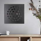 Quadro Dobras Círculo - Marrom