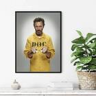 Quadro Doctor House Preso 33x24cm - Com Vidro Moldura:madeira